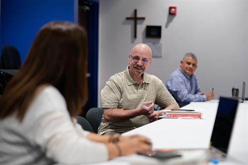 Students and Faculty learning in classroom environment