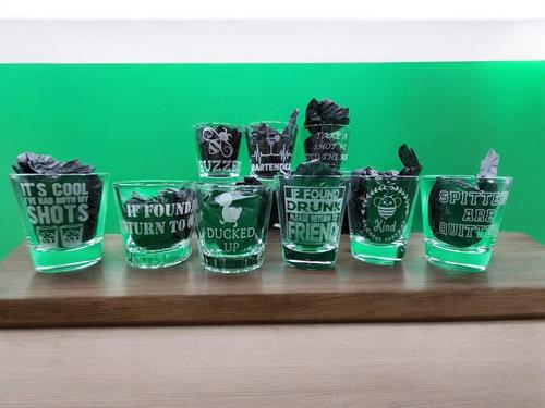 engraved shot glasses