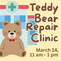 Teddy Bear Fix It Clinic at the local library