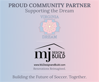 MJ Design & Build Joins Virginia Dream FC as a  Proud Community Partner