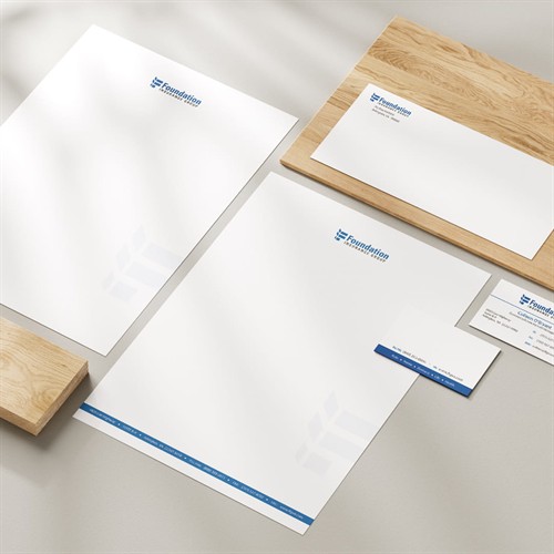 Foundation Insurance logo design and corporate identity.