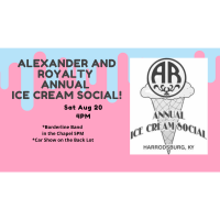 Annual Ice Cream Social at Alexander and Royalty!