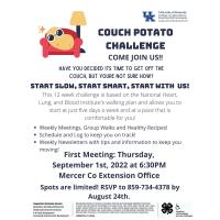 Couch Potato Challenge with Mercer County Extension Office