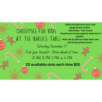 Christmas for Kids at The Baker's Table