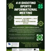 4-H Shooting Sports Informational Meeting
