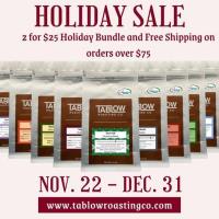 Tablow Roasting Co Holiday SALE