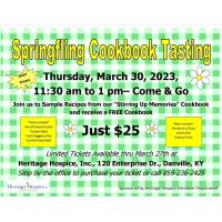 Springfling Cookbook Tasting
