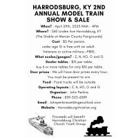 Annual Model Train Show for Harrodsburg Christian  Youth