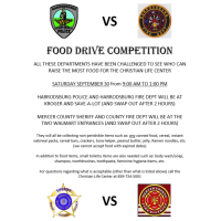 HPD vs HFD & Mercer Sheriff vs Mercer Fire Dept Food Drive!