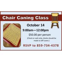 Chair Caning Class