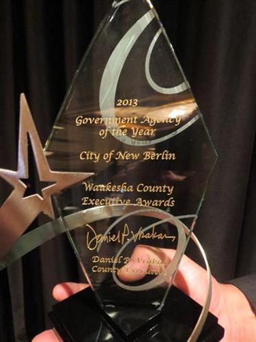 Our 2013 Government Agency of the Year Award!!