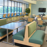 Corporate dining/meeting/gaming area