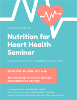 Nutrition For Heart Health Seminar