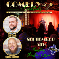 Comedy & Cocktails with touring comedians Cliff Cash and Tyrone Burston