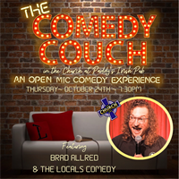 The Comedy Couch with the Locals Comedy and Brad Allred on Thursday, October 24th!