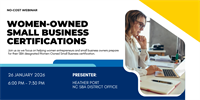 Women-Owned Small Business Certifications Webinar