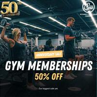 Offering 50% off our gym membership!!!