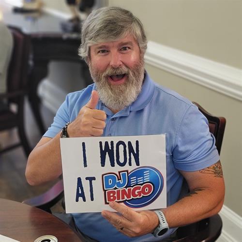 DJ Bingo Winner at Bunkers Bar and Grill, Anderson Creek, Spring Lake