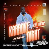 Karaoke Night every Thursday starting 10PM at Aladdin's Lounge