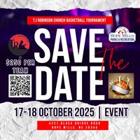 Save The Date Church Basketball Tournament