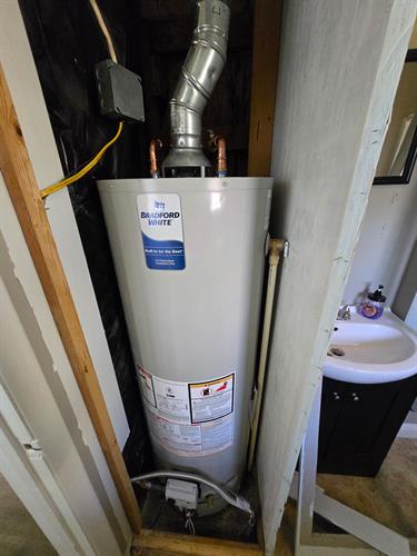 New water heater install in Fayetteville, NC. Heavenly Throne Plumbing.