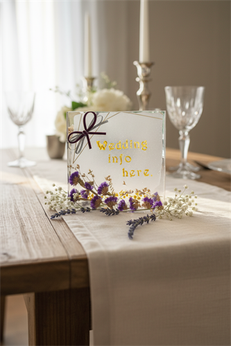 Custom Epoxy Wedding invitations