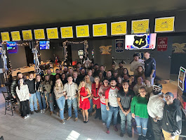 Partying with the team!