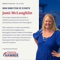 Greater Fayetteville Chamber of Commerce Announces New Director of Events