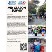 Cool Spring Downtown District Launches 4th Friday Mid-Season Survey