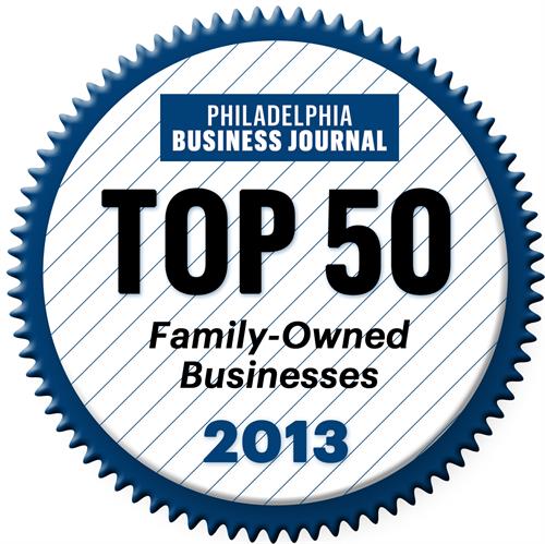 Voted Top 50 Family-Owned Businesses in 2013 by the Philadelphia Business Journal