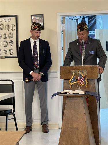 The day I was installed as the Commander of Gibbstown VFW. ???? The day I was installed as the Commander of Gibbstown VFW. ????
