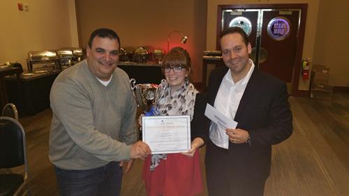Q1 Employee of the Quarter, Amanda! (left) Howard Borochaner, Amanda DiPasquale, George Mach Q1 Employee of the Quarter, Amanda! (left) Howard Borochaner, Amanda DiPasquale, George Mach
