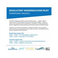 Regulatory Modernization Pilot