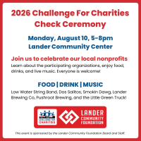 Challenge for Charities Check Ceremony