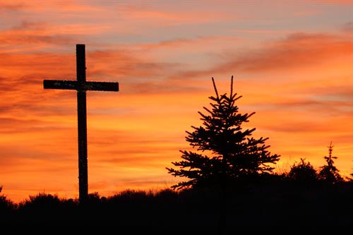 CPC Cross at Sunset