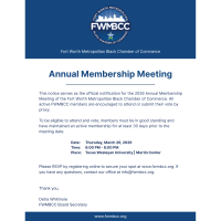 2026 FWMBCC Annual Membership Meeting/State of the Chamber