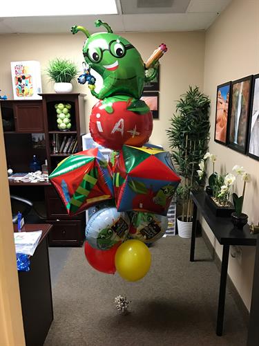 Teacher balloon bouquet