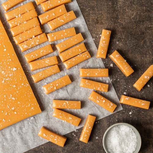 Sweet, buttery caramels with a sprinkle of Sea Salt for the perfect balance of flavor and smooth texture