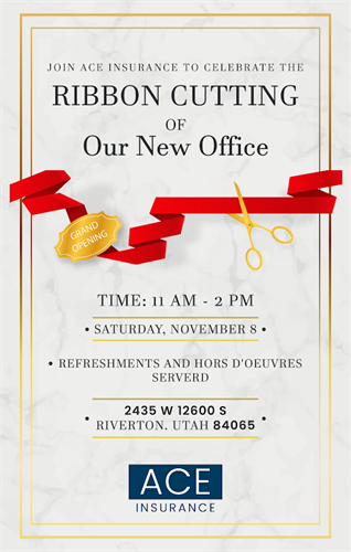 Ribbon Cutting Ceremony Invitation