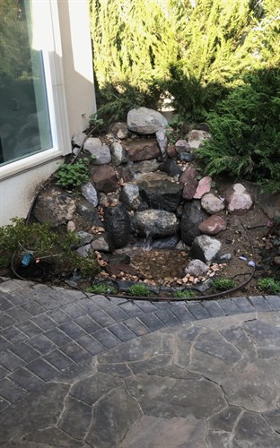 water features and landscaping