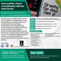 How to Write a Grant: A Certification with the Grant Doctor