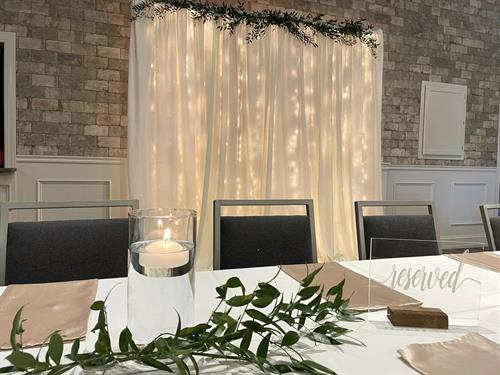 Wedding Backdrops & Rentals, Linens, Centerpieces 