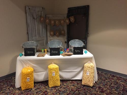 Ideas for popcorn bars for your special event