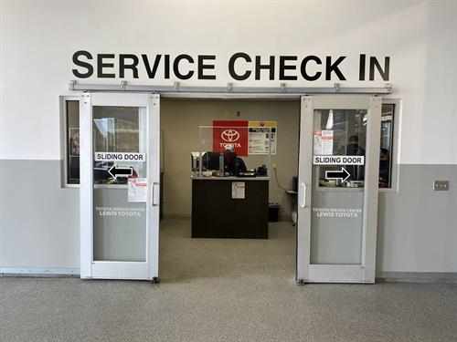 Lewis Toyota of Hays Service Check In