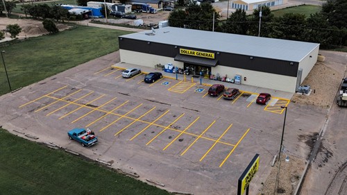 Striping work at Dollar General, Sublette