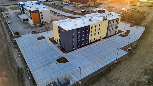 Striping work at Comfort Inn & Suites, Colby