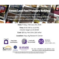 Local Food Producer Workshop in Hays