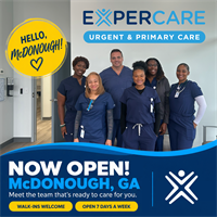 ExperCARE Opens New Urgent and Primary Care Clinic in McDonough, GA