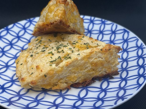 Cheddar Garlic Scone