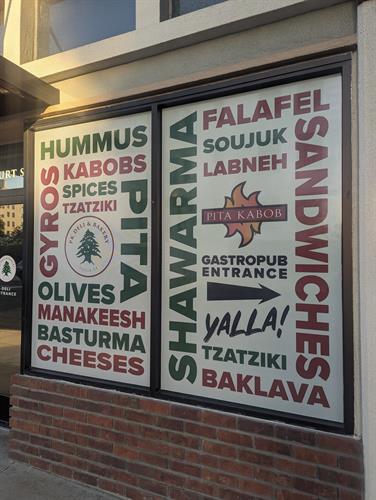 Window Graphics for Pita Kabob